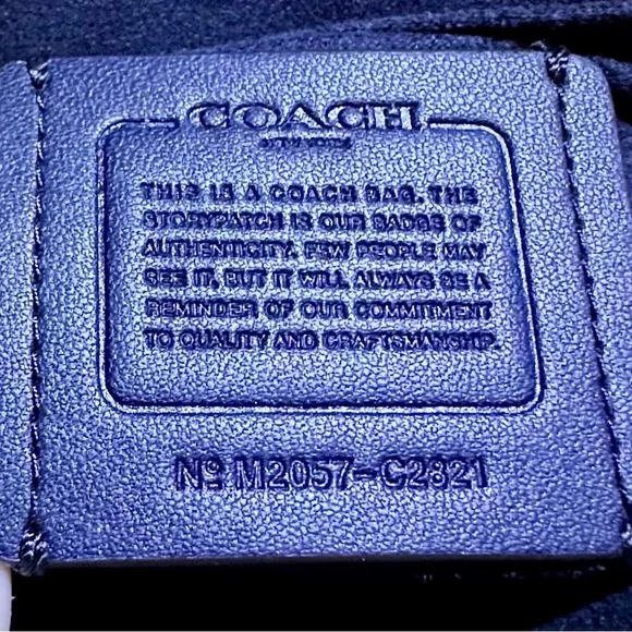 Rare! COACH Tilly Satchel 23 in Turquoise/Teal Colorblock - Picture 8 of 12